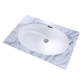 TOTO LT546G#01 Oval 19-11/16" x 13-3/4" Undermount Bathroom Sink with CEFIONTECT , Cotton White