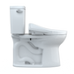 TOTO MW7763074CSFG.10#01 Drake WASHLET+ Two-Piece Elongated 1.6 GPF Universal Height TORNADO FLUSH Toilet with C2 Bidet Seat , Cotton White