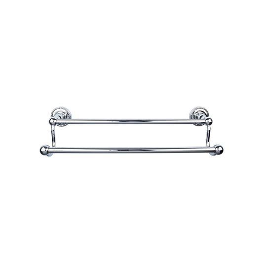 TOP KNOBS ED11PCF TOP BATH (R) Edwardian Bath Double 32 1/2" Wall Mounted Towel Bar - Polished Chrome