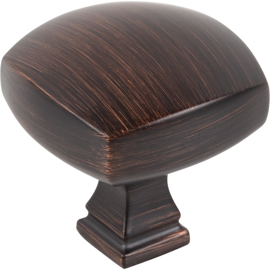 JEFFREY ALEXANDER 278L-DBAC Audrey 1-3/8" Diameter Square Knob - Brushed Oil Rubbed Bronze