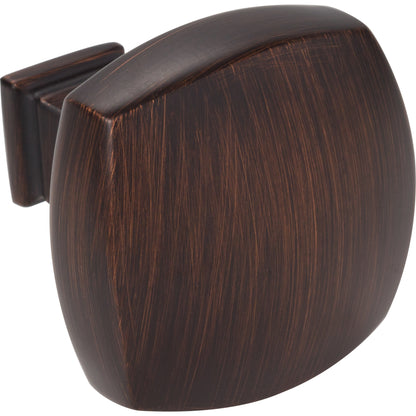 JEFFREY ALEXANDER 278L-DBAC Audrey 1-3/8" Diameter Square Knob - Brushed Oil Rubbed Bronze