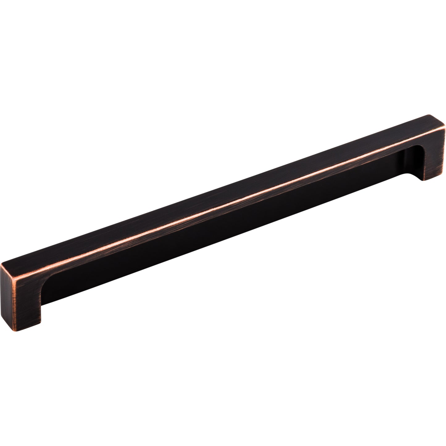 TOP KNOBS TK277TB Modern Metro 8" Center to Center Finger Pull - Tuscan Bronze