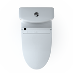 TOTO MW6463084CEMFGN#01 Washlet+ Aquia Iv One-Piece Elongated Dual Flush 1.28 And 0.9 Gpf Toilet And Washlet C5 Bidet Seat - Cotton White
