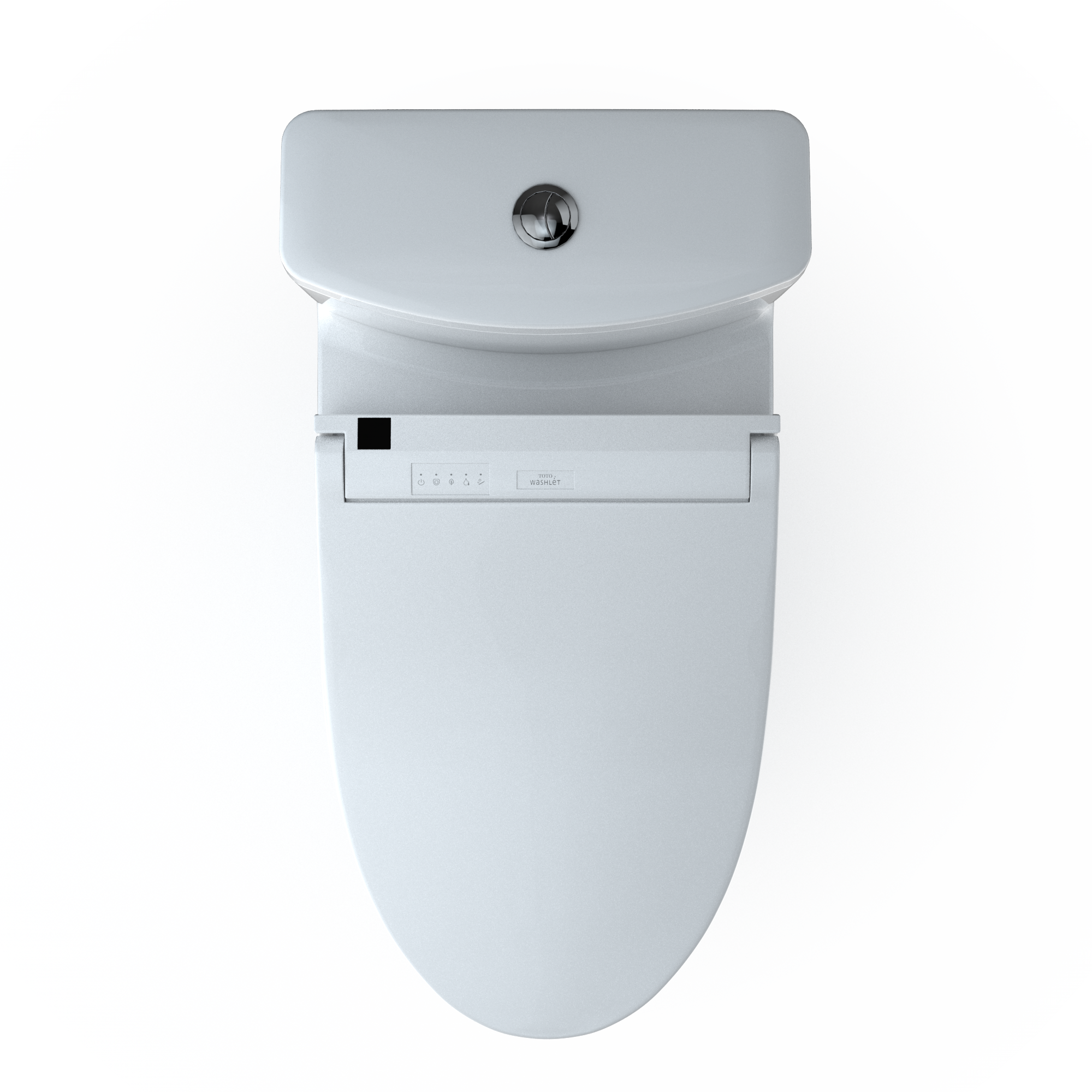 TOTO MW6463084CEMFGN#01 Washlet+ Aquia Iv One-Piece Elongated Dual Flush 1.28 And 0.9 Gpf Toilet And Washlet C5 Bidet Seat - Cotton White