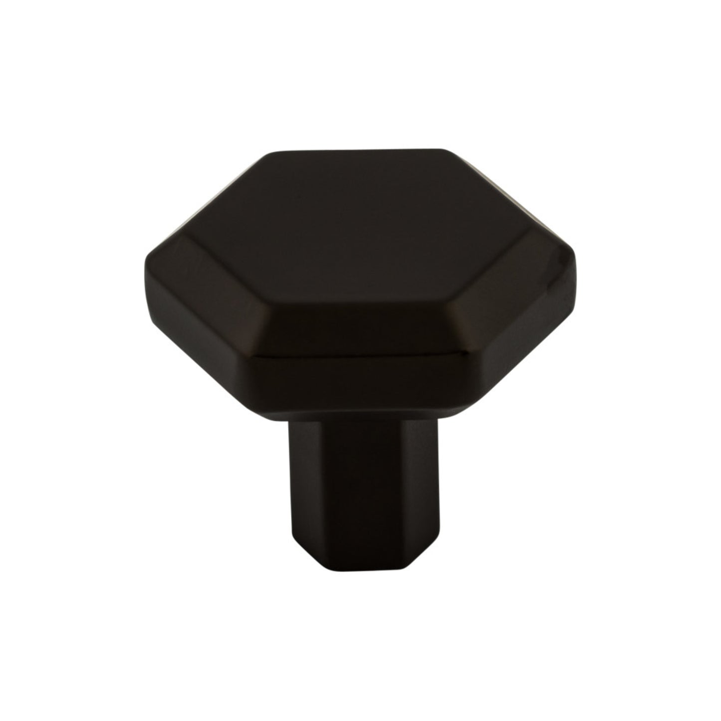 TOP KNOBS TK792BLK Lydia 1 1/4" Length Square Knob , Flat Black