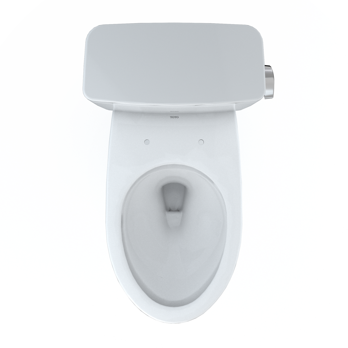 TOTO CST776CEFRG#01 Drake Two-Piece Elongated 1.28 Gpf Universal Height Tornado Flush Toilet With Cefiontect And Right-Hand Trip Lever - Cotton White