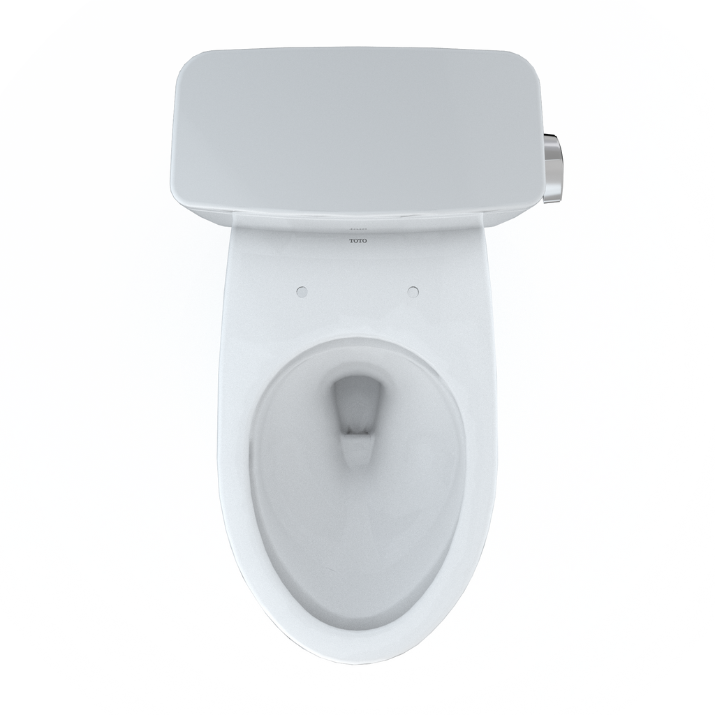 TOTO CST776CEFRG.10#01 Drake Two-Piece Elongated 1.28 Gpf Universal Height Tornado Flush Toilet With Cefiontect And Right-Hand Trip Lever - Cotton White