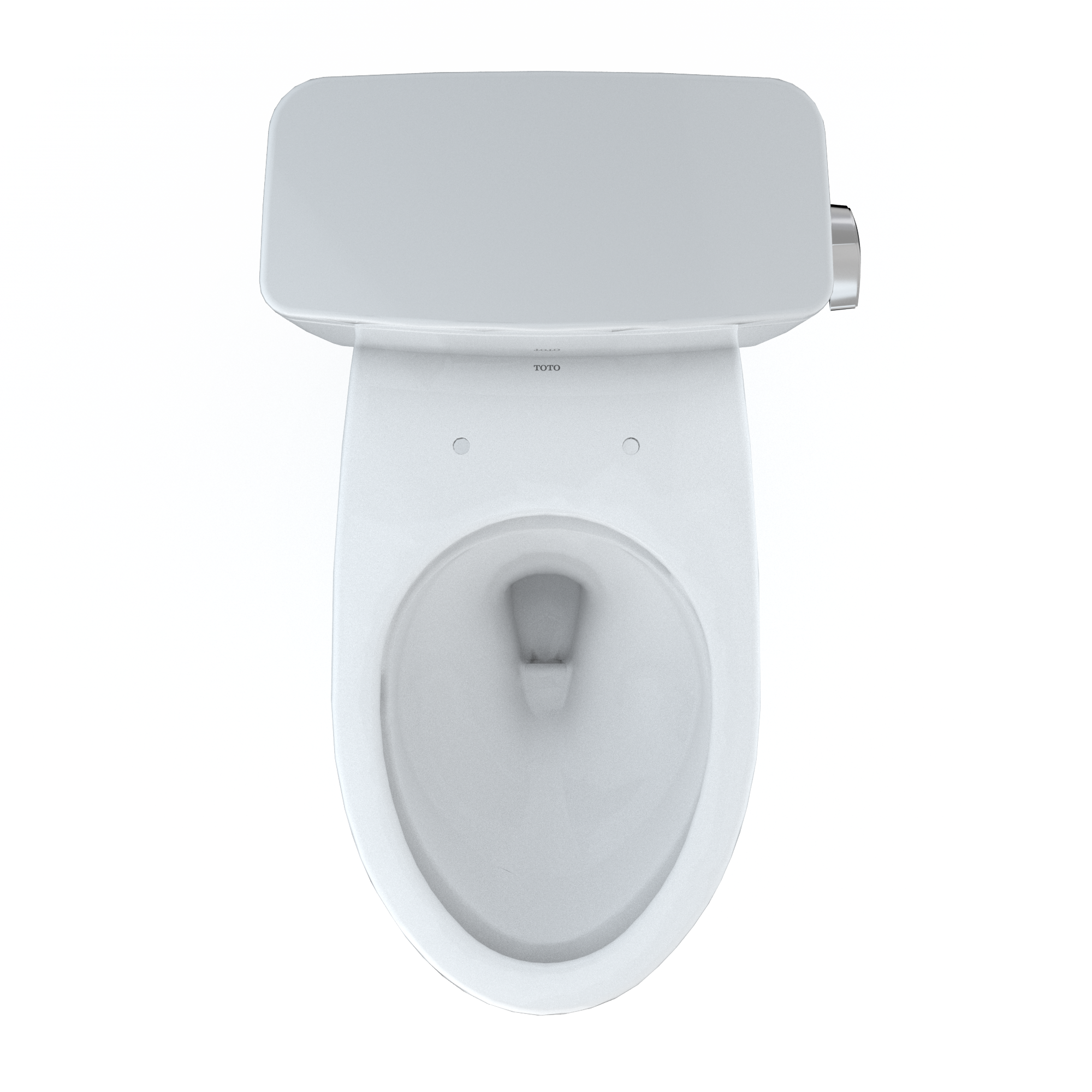 TOTO CST776CEFRG.10#01 Drake Two-Piece Elongated 1.28 Gpf Universal Height Tornado Flush Toilet With Cefiontect And Right-Hand Trip Lever - Cotton White