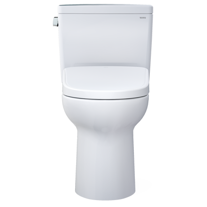 TOTO MW7764726CSFGA#01 Drake Washlet+ Two-Piece Elongated 1.6 Gpf Universal Height Tornado Flush Toilet And S7 Contemporary Bidet Seat With Auto Flush - Cotton White