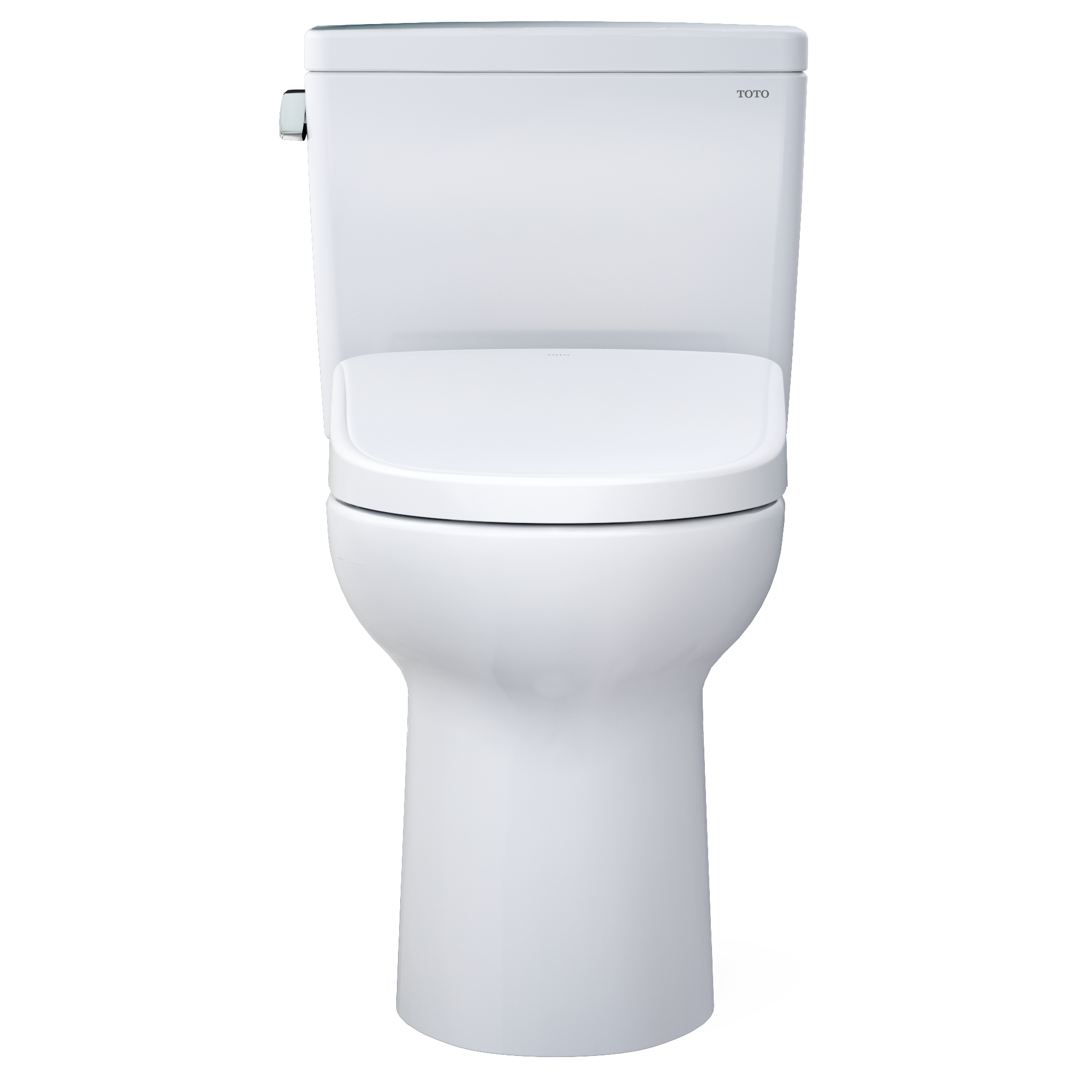 TOTO MW7764726CEG#01 Drake Washlet+ Two-Piece Elongated 1.28 Gpf Tornado Flush Toilet With S7 Contemporary Bidet Seat - Cotton White