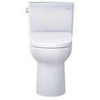TOTO MW7764726CEGA#01 Drake Washlet+ Two-Piece Elongated 1.28 Gpf Tornado Flush Toilet And S7 Contemporary Bidet Seat With Auto Flush - Cotton White