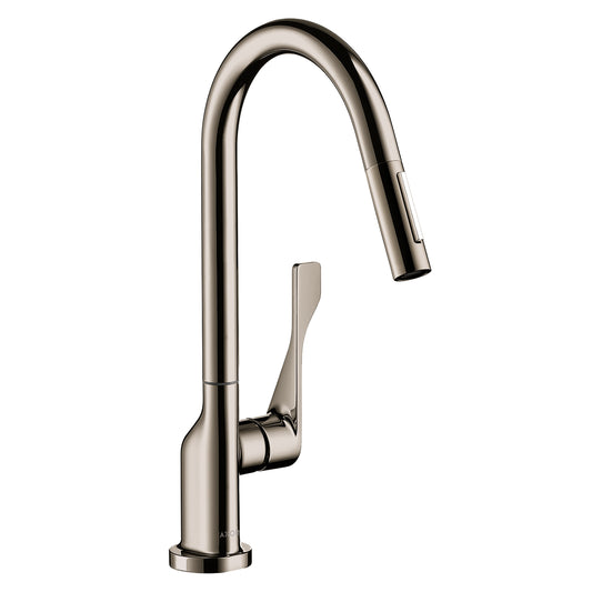 AXOR 39835831 Citterio HighArc Kitchen Faucet 2-Spray Pull-Down, 1.75 GPM - Polished Nickel