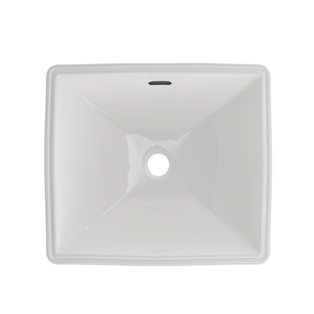 TOTO LT624G#11 Legato Rectangular Undermount Bathroom Sink With Cefiontect - Colonial White