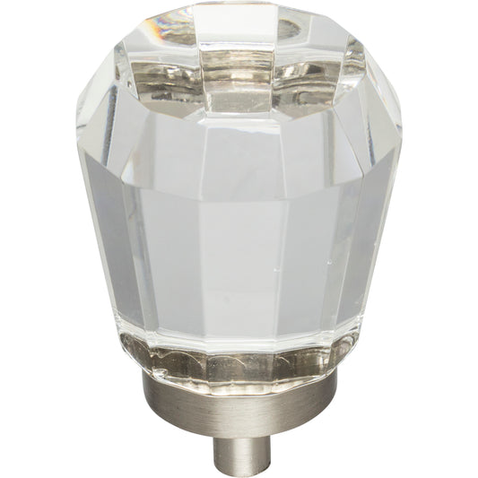 JEFFREY ALEXANDER G150L-SN Harlow 1-1/4" Length Geometric Knob - Satin Nickel