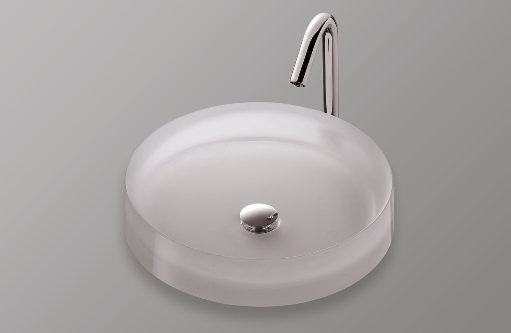 TOTO LLT150#61 Luminist Round Vessel Bathroom Sink - Frosted White