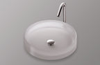TOTO LLT150#61 Luminist Round Vessel Bathroom Sink - Frosted White