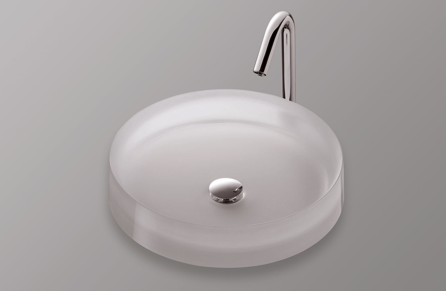 TOTO LLT150#61 Luminist Round Vessel Bathroom Sink - Frosted White