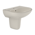 TOTO LHT241G#12 Supreme Oval Wall-Mount Bathroom Sink With Cefiontect And Shroud For Single Hole Faucets - Sedona Beige