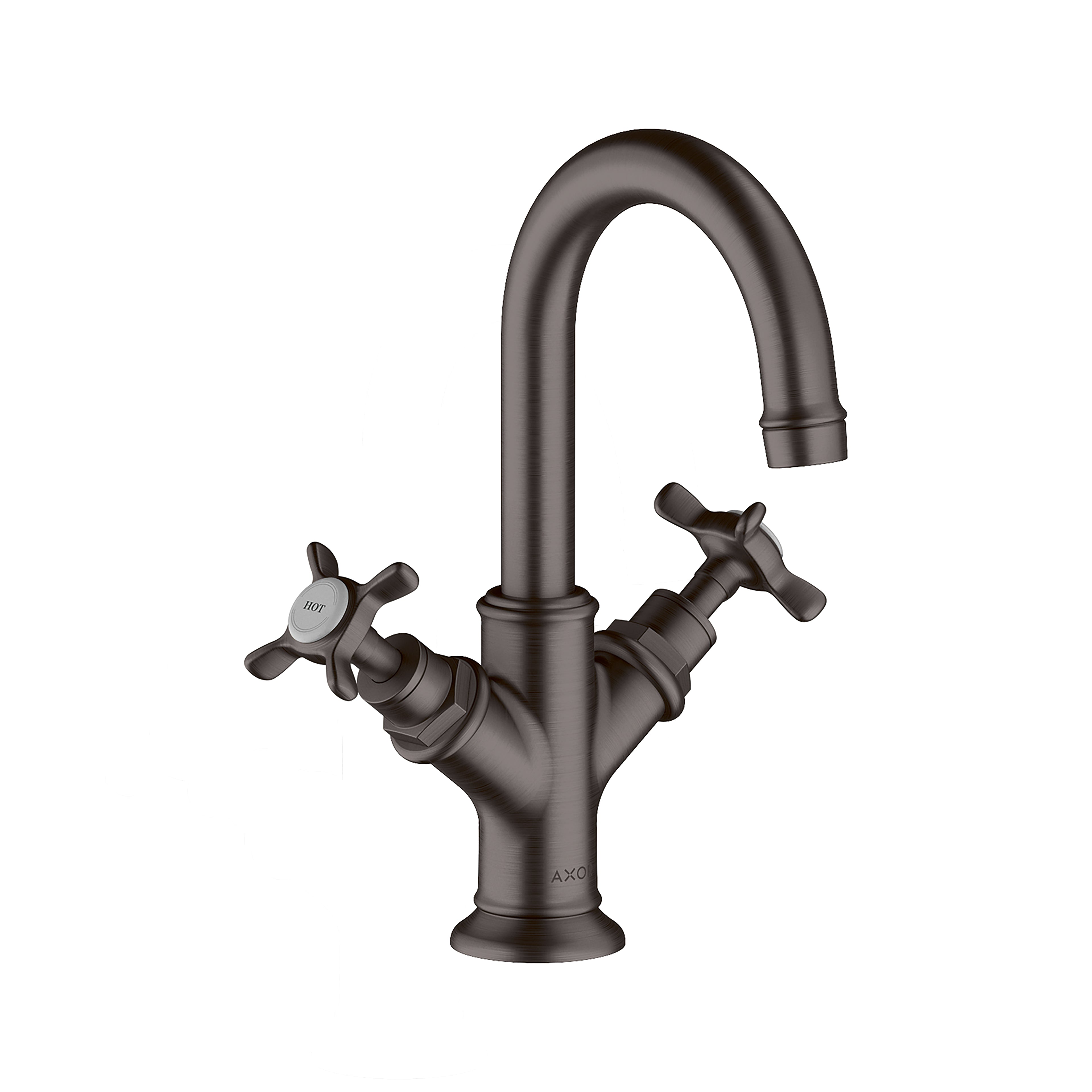 AXOR 16505341 Montreux 2-Handle Faucet 160 with Pop-Up Drain, 1.2 GPM - Brushed Black Chrome