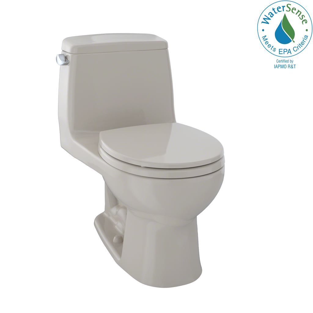 TOTO MS853113E#03 Eco Ultramax One-Piece Round Bowl 1.28 Gpf Toilet - Bone
