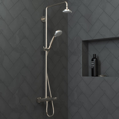 HANSGROHE 04733820 Croma 100 Showerhead E 3-Jet, 1.8 GPM - Brushed Nickel