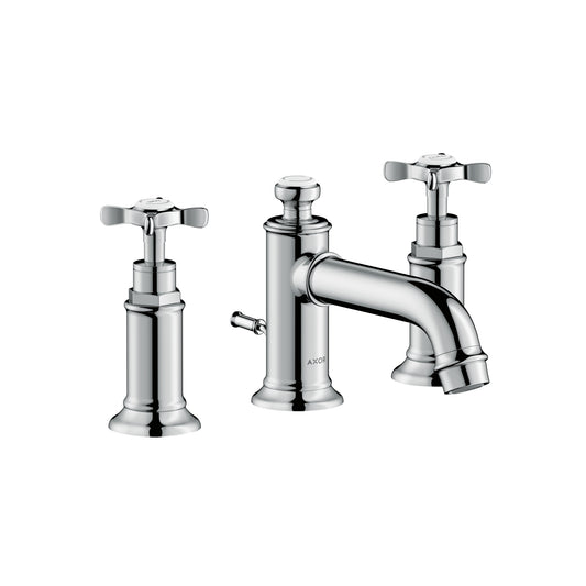 AXOR 16536001 Montreux Widespread Faucet 30 with Cross Handles and Pop-Up Drain, 1.2 GPM - Chrome