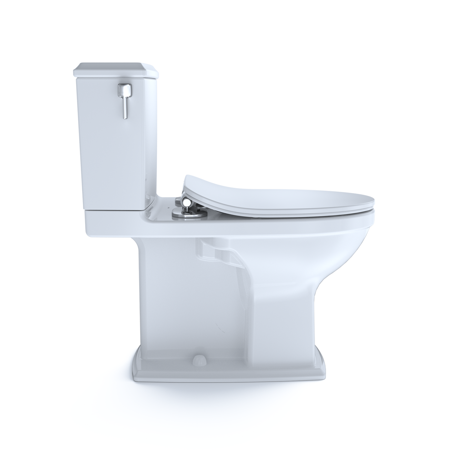 TOTO MS494234CEMFG#01 Connelly Two-Piece Elongated Dual Flush 1.28 and 0.9 GPF Toilet with CEFIONTECT , Cotton White