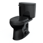 TOTO MS454124CEF#51 Drake II Two-Piece Elongated 1.28 GPF Universal Height Toilet with SS124 SoftClose Seat , Ebony