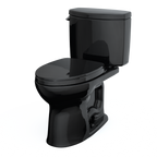 TOTO MS454124CEF#51 Drake Ii Two-Piece Elongated 1.28 Gpf Universal Height Toilet With Ss124 Softclose Seat - Ebony