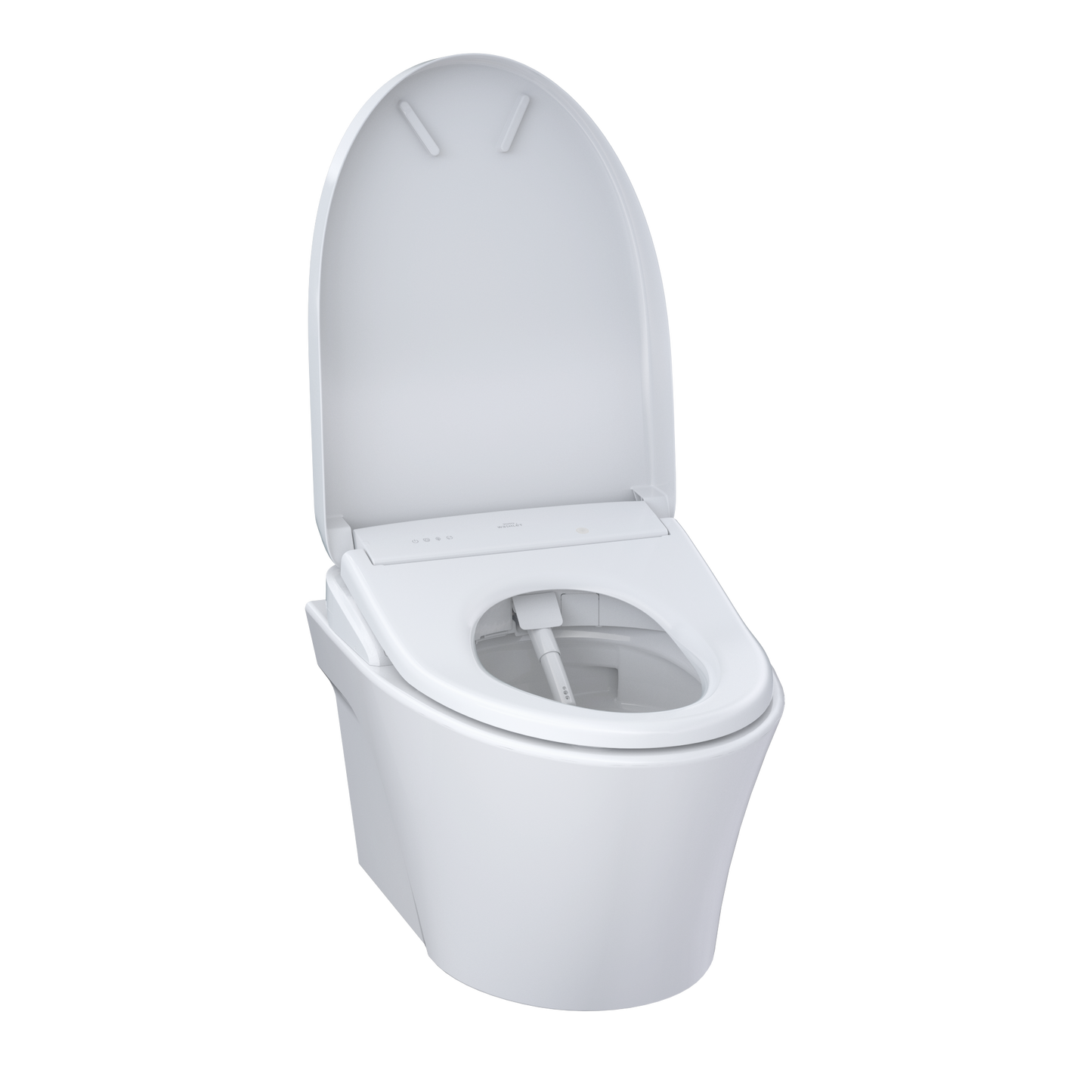 TOTO CWT4264726CMFG#MS Washlet+ Ap Wall-Hung Elongated Toilet With S7 Contemporary Bidet Seat And Duofit In-Wall 0.9 And 1.28 Gpf Dual-Flush Tank System - Matte Silver