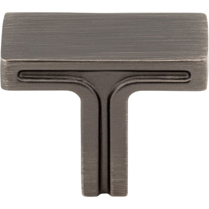 JEFFREY ALEXANDER 867BNBDL Anwick 1-3/8" Length Bar Knob - Brushed Pewter