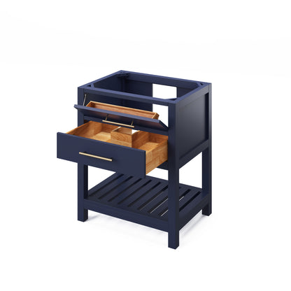 JEFFREY ALEXANDER VN2WAV-30-BL-NT 30" Hale Blue Wavecrest Vanity - Hale Blue