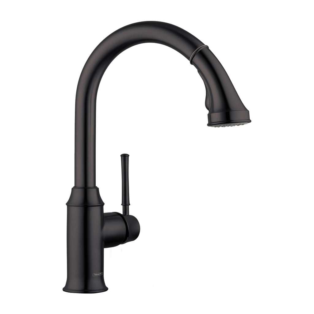 HANSGROHE 04215670 Talis C HighArc Kitchen Faucet, 2-Spray Pull-Down, 1.75 GPM - Matte Black