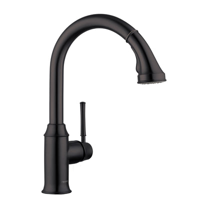 HANSGROHE 04215670 Talis C HighArc Kitchen Faucet, 2-Spray Pull-Down, 1.75 GPM - Matte Black