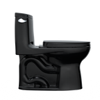 TOTO MS604124CEF#51 Ultramax Ii One-Piece Elongated 1.28 Gpf Universal Height Toilet With Ss124 Softclose Seat - Ebony