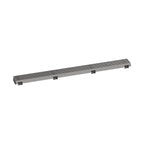HANSGROHE 56119801 RainDrain Match Boardwalk Trim Boardwalk 31 1/2" with Height Adjustable Frame - Brushed Stainless Steel