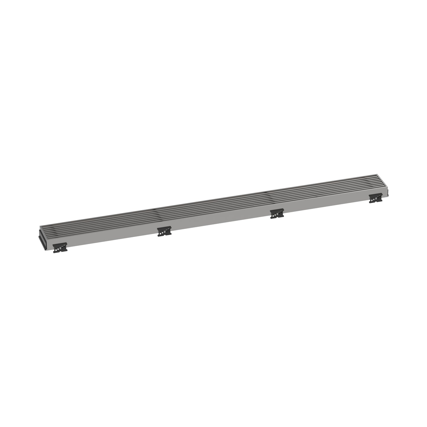 HANSGROHE 56119801 RainDrain Match Boardwalk Trim Boardwalk 31 1/2" with Height Adjustable Frame - Brushed Stainless Steel