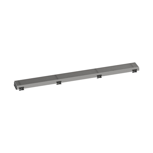 HANSGROHE 56119801 RainDrain Match Boardwalk Trim Boardwalk 31 1/2" with Height Adjustable Frame - Brushed Stainless Steel