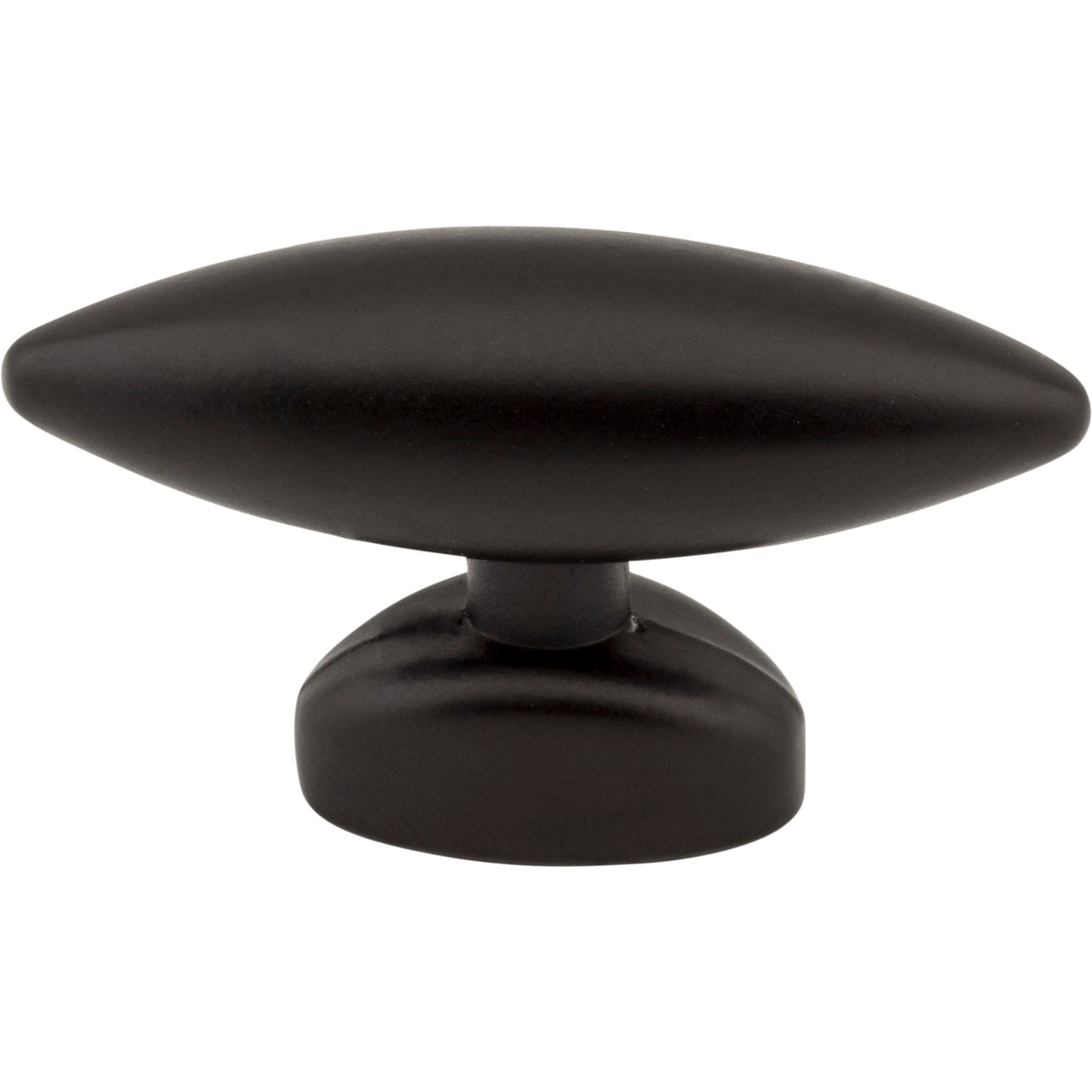 ELEMENTS 413322 Verona 1-9/16" Length Oval Knob - Matte Black