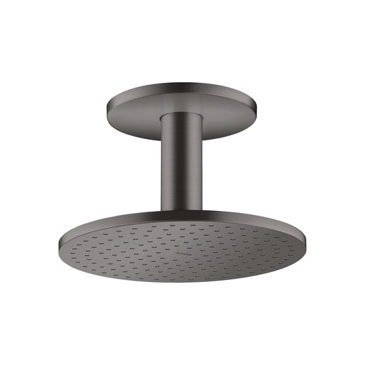 AXOR 35365341 ShowerSolutions Showerhead 250 2-Jet Ceiling Connection, 1.75 GPM - Brushed Black Chrome