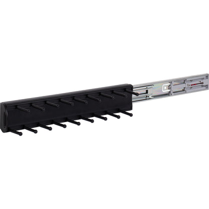 HARDWARE RESOURCES 355T-MB Matte Black 14" Tie Rack - Matte Black