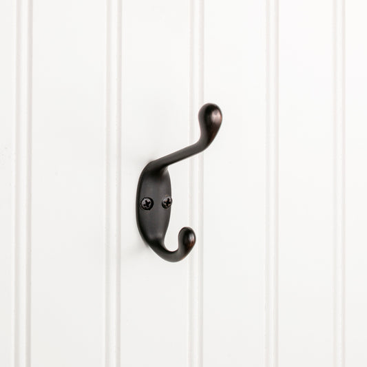 ELEMENTS YD40-337DBAC Elements Wall Double Hook - Brushed Oil Rubbed Bronze