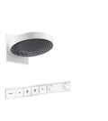 HANSGROHE 04864700 Rainfinity Showerhead 250 3-Jet, 1.75 GPM with RainSelect Thermostatic Trim for 4 Functions - Matte White