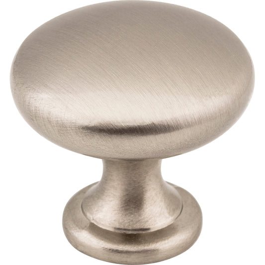 ELEMENTS 3910-SN Madison 1-3/16" Diameter Mushroom Knob - Satin Nickel