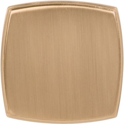 JEFFREY ALEXANDER 141L-SBZ Renzo 1-3/4" Diameter Square Knob - Satin Bronze