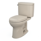 TOTO MS454124CEFG#03 Drake II Two-Piece Elongated 1.28 GPF Universal Height Toilet with CEFIONTECT and SS124 SoftClose Seat , Bone