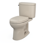 TOTO MS454124CEFG#03 Drake Ii Two-Piece Elongated 1.28 Gpf Universal Height Toilet With Cefiontect And Ss124 Softclose Seat - Bone