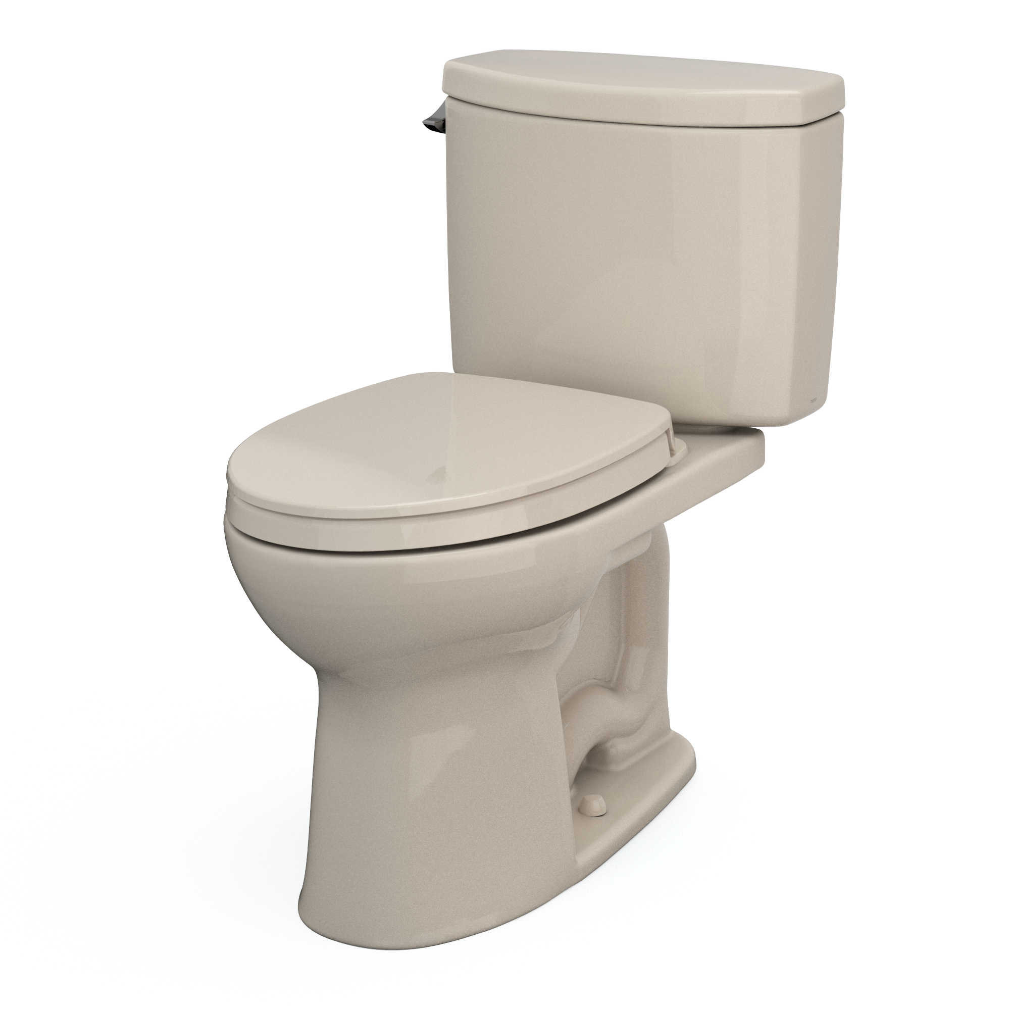 TOTO MS454124CEFG#03 Drake Ii Two-Piece Elongated 1.28 Gpf Universal Height Toilet With Cefiontect And Ss124 Softclose Seat - Bone
