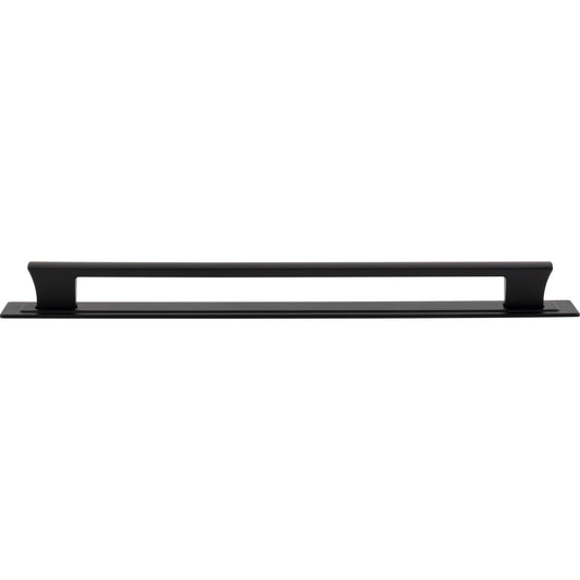 ATLAS A6007-BL Zander 12" Center to Center Bar Pull - Matte Black