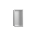 HANSGROHE 56094800 XtraStoris Individual Wall Niche Brushed Stainless Steel with Design Frame 12"x 6"x 4" - Brushed Stainless Steel